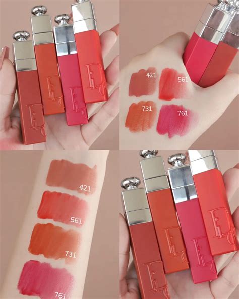 bảng màu son dior addict lip tint